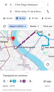Appartements Appartement a Floirac avec 2 chambres, un parking prive, une terrasse, a 5 minutes en voiture de l'Arkea Arena de Bordeaux : Appartement 2 Chambres