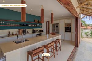 Casa KitePirosca, quartos com vista mar em Fortim