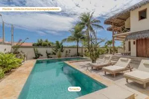 Casa KitePirosca, quartos com vista mar em Fortim - 福廷