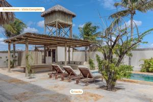 Casa KitePirosca, quartos com vista mar em Fortim