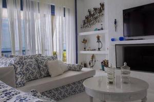 White-Blue Luxury Villa 1