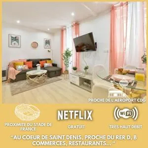 Le Nid Douillet Appartement confortable à 5 min du Stade de France et proche de l'aéroport CDG - 圣但尼