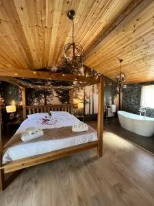 Roe Lodge at Owlet Hideaway - with Hot Tub, Near York - Seaton Ross