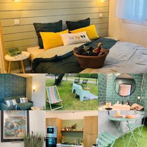 Appartements La Suite Unique - Le jardin sur les Pyrenees- vue panoramique montagne -jardin cloture prive de 100m2-Parking-Linge de lit et serviettes compris- : photos des chambres