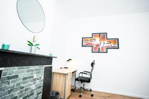 Chambre R1 avec salle de bain partagée près de lhôpital de la Citadelle à Liège