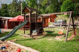 Karavan 1 v areálu Koupaliště Bystré v Orlických horách