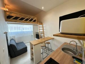 Cosy Studio avec Mezzanine proche ville