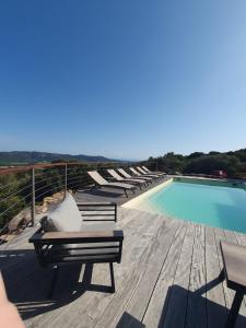 Maisons de vacances Casa Albitru, piscine, vue mer et montagne : photos des chambres