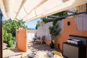 Triplex vue mer 100m plage Golfe de St Tropez