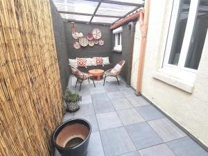 Maisons de vacances L Obione charmante maison de pecheur renovee proche mer avec patio exterieur : photos des chambres