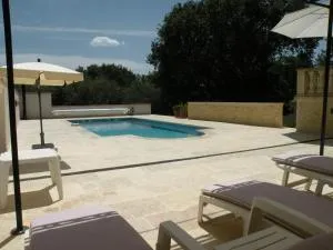 Mazet avec piscine à 6 kms d'Uzes - 圣维克托德乌勒