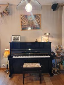 Maisons de vacances Artist house with piano and charming garden : photos des chambres