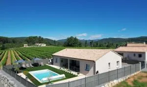 En Ardèche Villa l'Olympe climatisée avec sa piscine privée et chauffée - Ribes