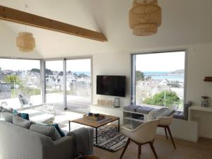 Maisons de vacances Ty Far - Villa pour 8 vue sur le Port : Maison 4 Chambres