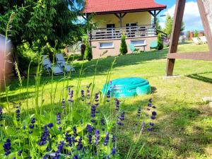 WczasyMazurskie - Domek całoroczny Piwonia Mazury z prywatną plażą
