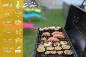 Savannah - 6-8 - Jacuzzi - Zoo de Beauval - 圣艾尼昂