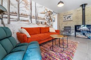 Maisons de vacances Lenesthan - Superbe gite tout confort et spa : photos des chambres