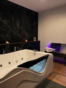 Love hotels The Moon Chambre romantique proche de Nancy : Studio avec Baignoire Spa