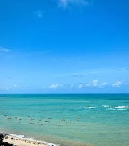 Life Flats Temporada com Bela vista à 50m da Praia - Venda Grande