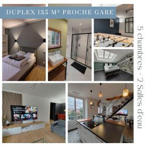 Appartements Magnifique Duplex de 135 m2 pour vos sejours jusqu'a 10 a Lourdes : photos des chambres