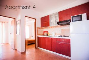 Apartment in Lopar with sea view, loggia, air conditioning, W-LAN (186-4)