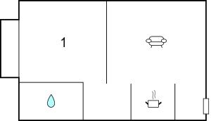 Apartment mit 1 Schlafzimmer