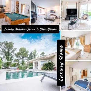 Luxury Home -Villa-Piscine-Jacuzzi-Famille-Table de billard - Top Pros ServicesConciergerie - 蒙费列叙尔莱
