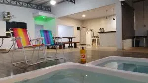 Piscina, Hidro, churrasqueira em casa, ambas privativas - Reserva 2 quartos com ar, 2 banheiros, sala,cozinha e pátio privativos, para moradia memorável ou evento, acesse descontão por duração! - 索里苏