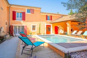 Villas Ancien Moulin avec piscine proche Isle-sur-Sorgue : photos des chambres