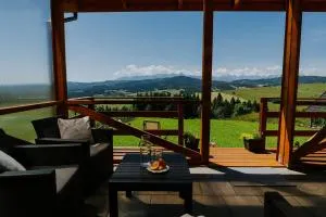 Domek Wichrówka z widokiem na góry - Dursztyn