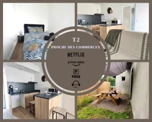 T2 à proximité des commerces - 1 à 4 pers - - Pompéjac