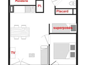 Appartement typique au pied des pistes avec balcon et parking - FR-1-505-45