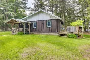 Peaceful Long Lake Cabin with Dock and Fire Pit! - Three Lakes
