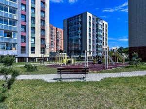 A cozy apartment next to a port