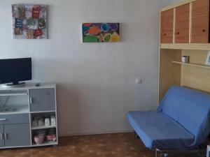 Studio cabine à Port Leucate, 4 pers, animaux admis, parking, accès direct à la mer - FR-1-798-19