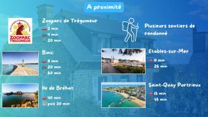 Maisons de vacances Superbe Maison renovee - Tregomeur : photos des chambres