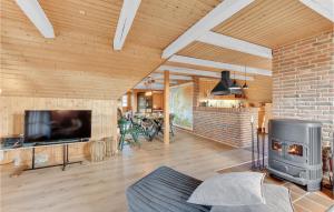 Three-Bedroom Holiday Home With A Fireplace In Ringkøbing