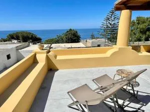 La Casuzza - garden and terrace sea view - Leni