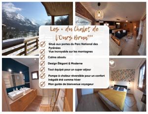 Chalets Chalet de l'Ours Brun, gite 3 etoiles : photos des chambres