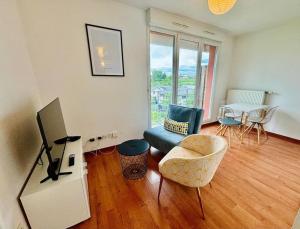Appartements Le Cotonnier - Pfastatt Mulhouse : photos des chambres