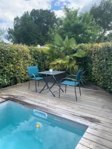 Maisons de vacances Jolie maison contemporaine avec piscine : photos des chambres