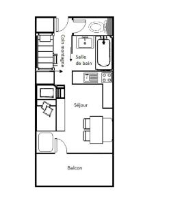 Résidence La Frasse - Joli studio pour 4 personnes à Meribel proche des pistes dans le quartier du Morel MAE-2097