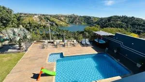 Chácara Gama em condomínio Igarata-SP - Jacuzzi com hidromassagem, piscina e sauna - 伊加拉塔