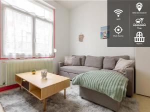 ++++ CENTRAL charmant 70m2 avec balcon, mer à 200 m et rue piétonne à 300 m ++++