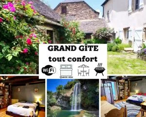 Grande maison familiale - Proche Rodez, Wifi, Calme et Jardin - Luc