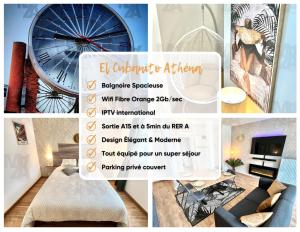 Appartements El Cubanito Athena - Residence de Standing - 2 Chambres - Parking Prive - Gare a 8 min : Appartement 2 Chambres
