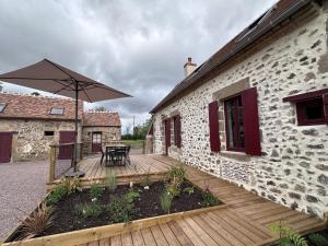 Maisons de vacances Gite charmant a la campagne, ideal pour famille - acces handicape, terrasse, BBQ, proche randonnees - FR-1-489-535 : photos des chambres