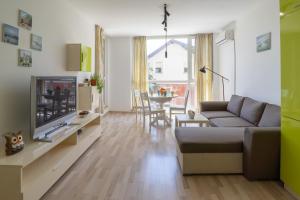 Sunny flat with pool