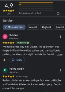 Waterside Apartments, El Gouna 1Bd plus Private Roof Terrace