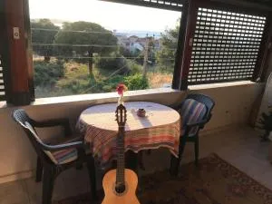 Terrace floor near the sea with sunset sea view - Sakarya